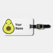 Cute Kawaii Avocado Bagagelabel (Voorkant horizontaal)