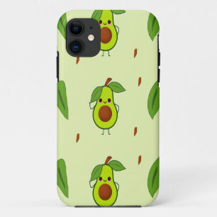 Cute kawaii avocado iPhone 11 hoesje