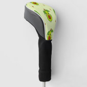 Cute kawaii avocado golfheadcover (Schuin)