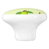 Cute kawaii avocado keramische knop (Zijkant)