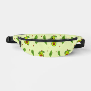 Cute kawaii avocado on green heuptasje
