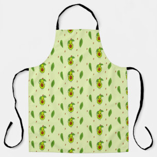 Cute kawaii avocado on green schort