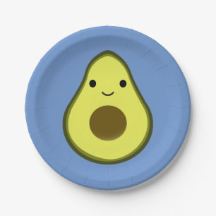 Cute Kawaii Avocado Papieren Bordje