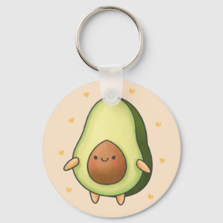 Cute Kawaii Avocado Sleutelhanger