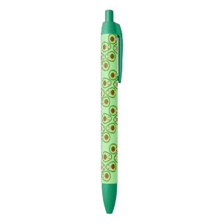 Cute kawaii avocado zwarte inkt pen