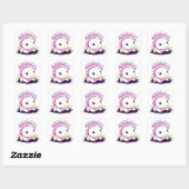 Cute Kawaii Axolotl Vierkante Sticker (Vel)