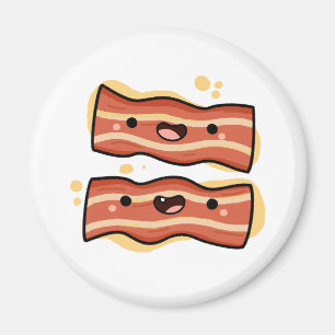 Cute Kawaii Bacon Strips Magneet