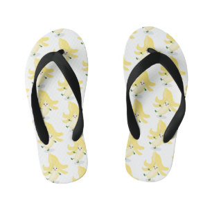 Cute kawaii banana cartoon kinder teenslippers