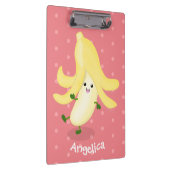 Cute kawaii banana cartoon klembord (Rechts)