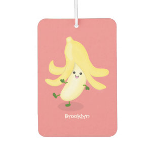 Cute kawaii banana cartoon luchtverfrisser