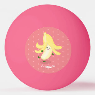 Cute kawaii banana cartoon pingpongballen