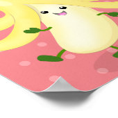 Cute kawaii banana cartoon poster (Hoek)