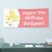 Cute kawaii banana cartoon spandoek (Beurs)