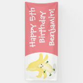 Cute kawaii banana cartoon spandoek (Verticaal)