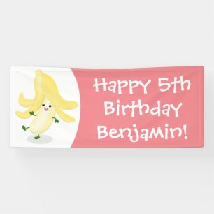 Cute kawaii banana cartoon spandoek