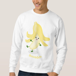Cute kawaii banana cartoon trui