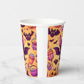 Cute kawaii bat candy halloween papieren bekers (Rechts)