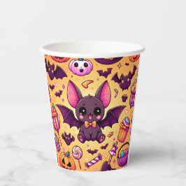 Cute kawaii bat candy halloween papieren bekers