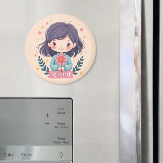 Cute Kawaii "Be Kind" Illustration Magneet (Insitu (Koelkast))
