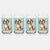 Cute Kawaii Beagle avec Coeurs Jouer Chien (Dos)