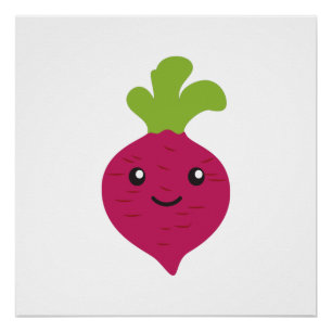 Cute Kawaii Beet Perfect Poster