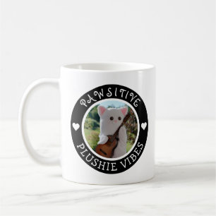 Cute Kawaii Black Pawsitive Plushie Vibes Photo Koffiemok