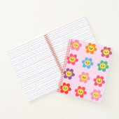 Cute Kawaii Bloem Emoties Chart Notitieboek (Binnen)