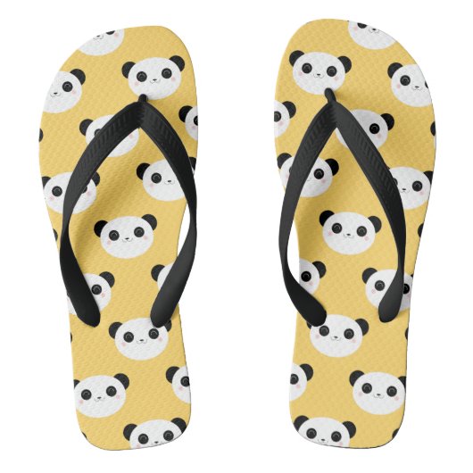 Cute Kawaii Blushing Panda Face Pattern Teenslippers (Voetbed)