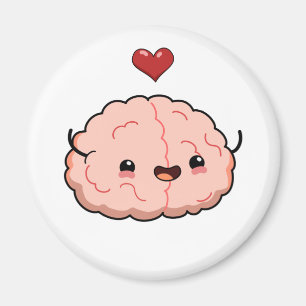 Cute Kawaii Brain Magneet