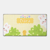 Cute Kawaii Bunny Fleurs de Printemps Pastel (Recto)