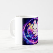Cute Kawaii Bunny Galaxy Mug (Devant gauche)