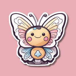Cute Kawaii Butterfly Sticker