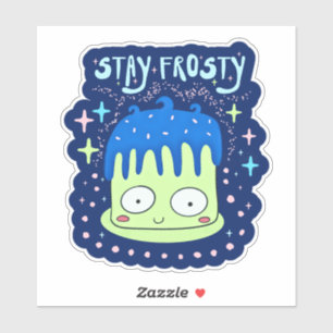 Cute Kawaii Cake Sticker