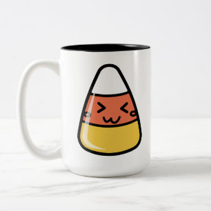 Cute Kawaii Candy Corn Tweekleurige Koffiemok