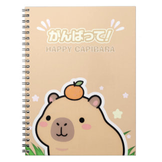Cute Kawaii Capybara Notebook  Notitieboek