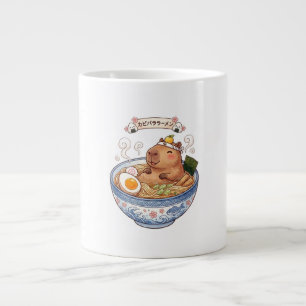 Cute Kawaii Capybara Ramen Kom Bowl Anime Koffiemo Extra Grote Beker