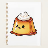 Cute Kawaii Caramel Pudding Dessert Character Planner (Voorkant)