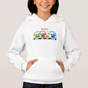 Cute kawaii cars cartoon illustratie
