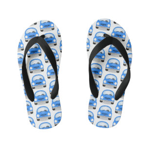 Cute kawaii cars cartoon illustratie kinder teenslippers