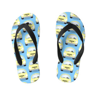 Cute kawaii cars cartoon illustratie kinder teenslippers