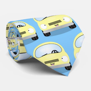 Cute kawaii cars cartoon illustratie stropdas