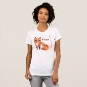 Cute Kawaii cartoon fox T-shirt (Voorkant volledig)