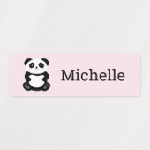 Cute Kawaii Cartoon Panda Beer Kinder Labels (Design 2)