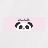 Cute Kawaii Cartoon Panda Beer Kinder Labels (Design 1)