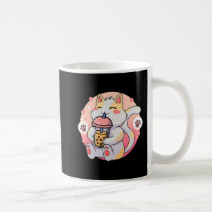 Cute Kawaii Cat Boba Tea Anime Kitten Gift Kinder Koffiemok