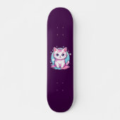 Cute Kawaii Cat Skateboard (Voorkant)