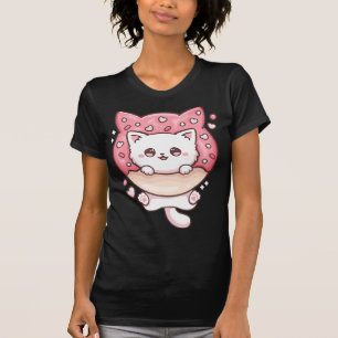 Cute Kawaii Cats Donut Anime Lover Otaku Fun Cats T-shirt