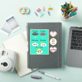 Cute Kawaii Célébrer les week-ends Sticker TGIF Pa (Couverture iPad)