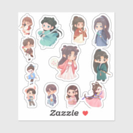 Cute Kawaii Chibi Character Stickers
