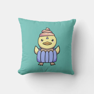Cute Kawaii Chibi Cupcake Coussin